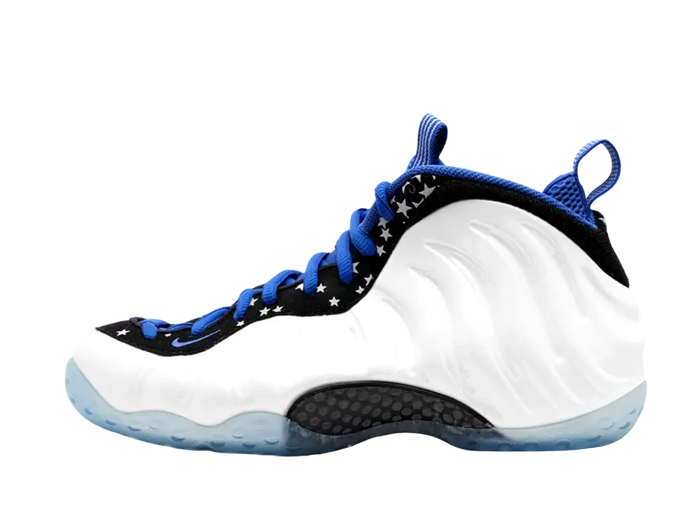 Nike Air Foamposite One Shooting Stars "Pearl White/Black-Royal Blue"