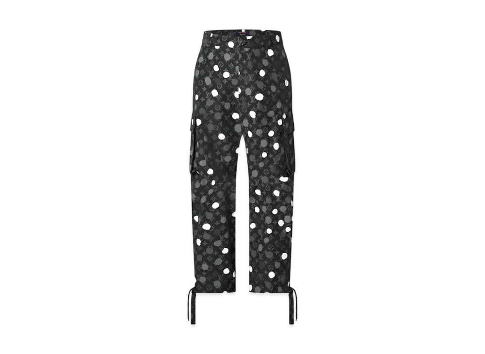 ルイヴィトン x 草間彌生 モノグラム ペインティッド ドット カーゴパンツ (XS) 1AB7IZ