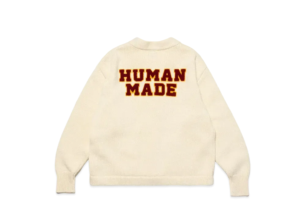 HUMAN MADE Low Gauge Knit Cardigan "White"