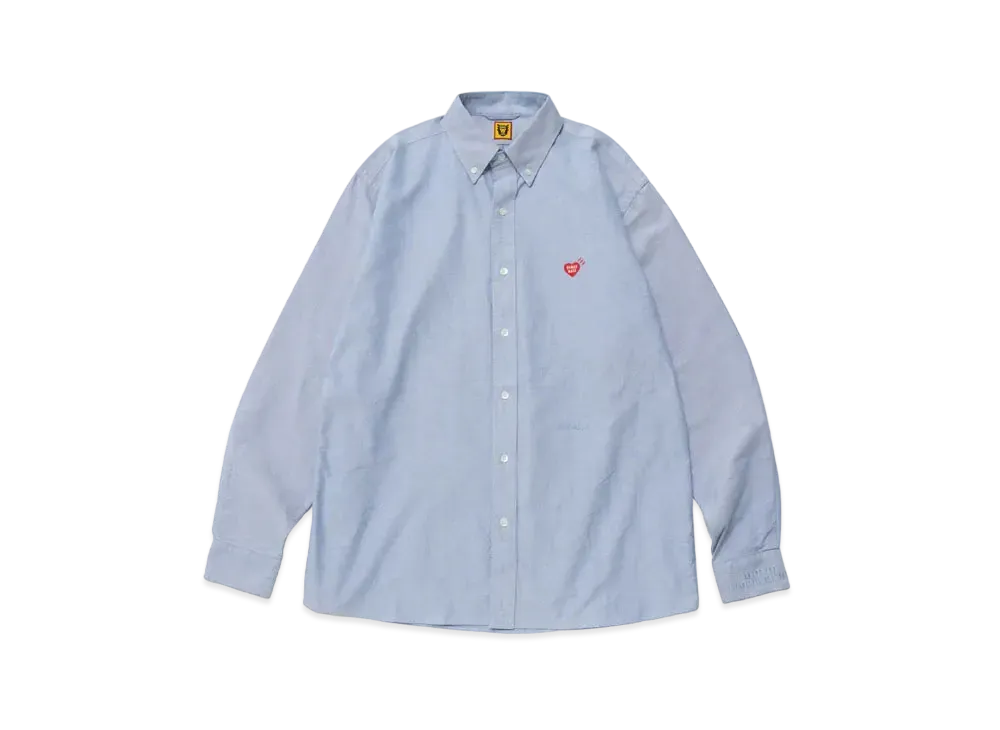 HUMAN MADE Oxford Bd L/S Shirt "Blue"