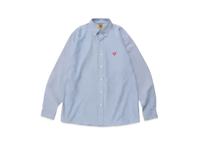 HUMAN MADE Oxford Bd L/S Shirt "Blue"