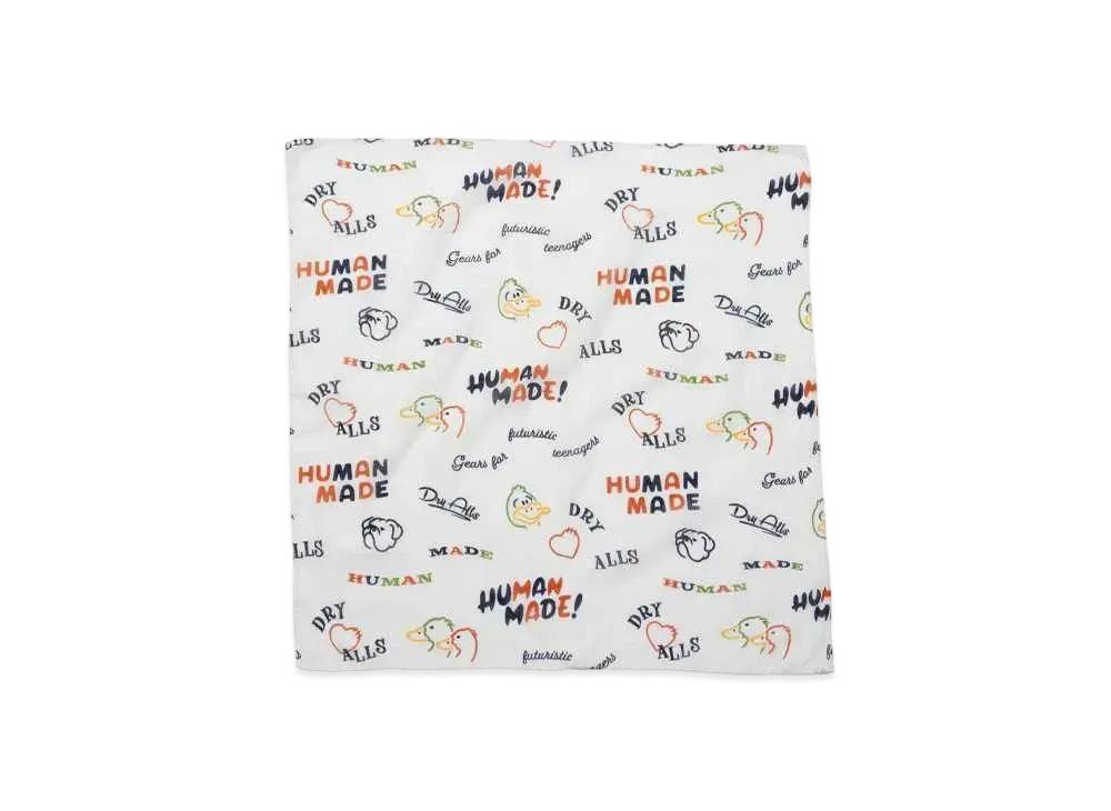 HUMAN MADE Big Bandana #2 "White"