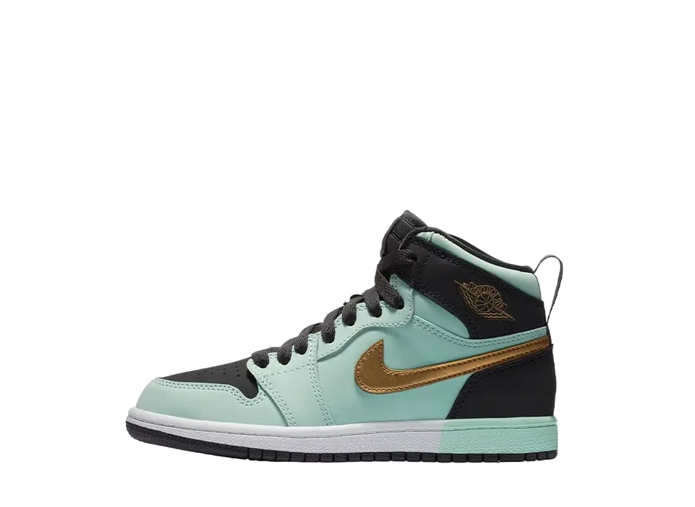 Nike PS Jordan 1 Retro High "Mint Foam Anthracite/Metallic Gold"