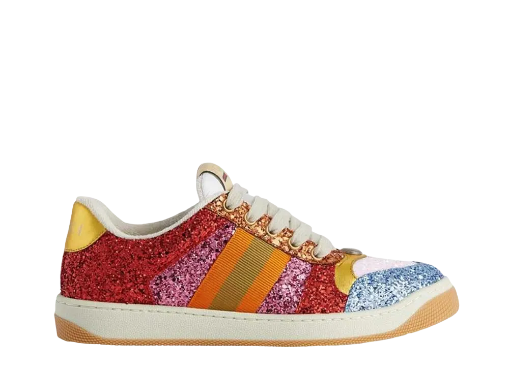 グッチ ウィメンズ スクリーナー  グッチ ラブライト グリッター付き スニーカー "マルチカラー"
