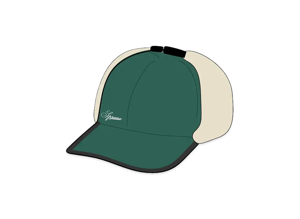 Supreme Shearling Earflap 6-Panel "Dark Green"