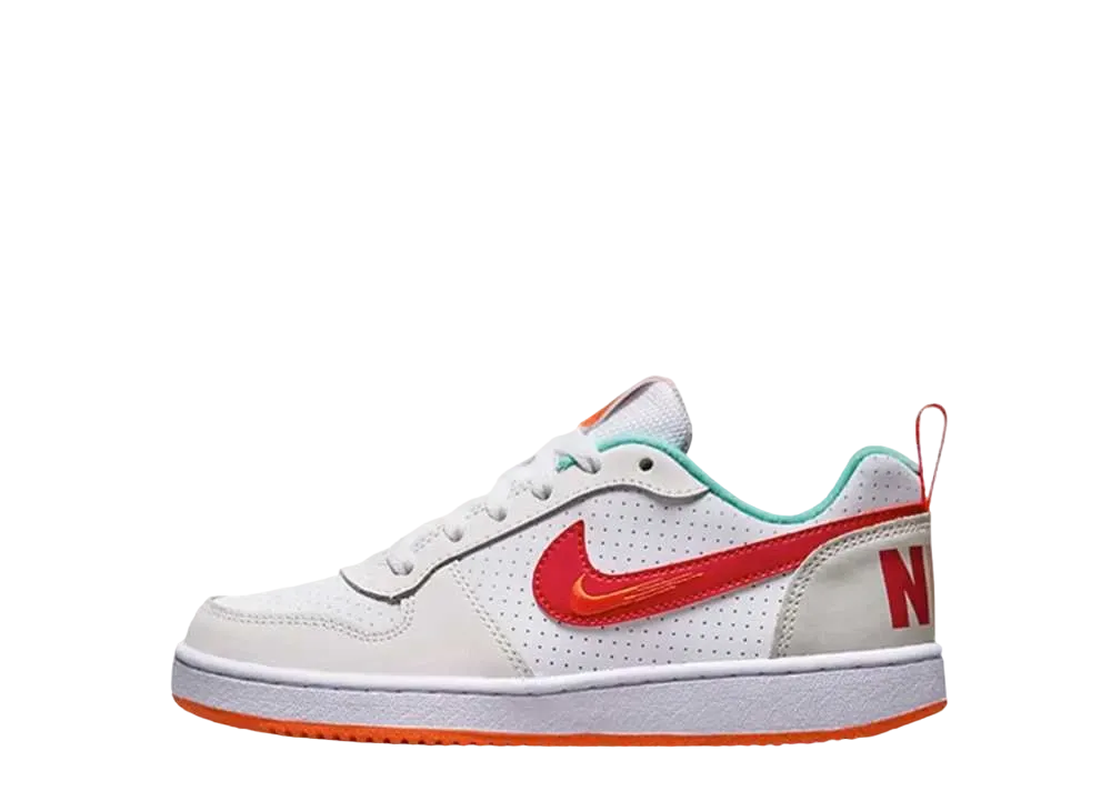 ナイキ GS コート ボロー ロー "ホワイト/ユニバーシティ レッド"