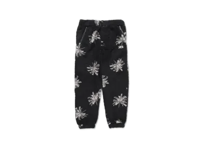 WIND AND SEA Palm Tree (pattern) Fleece Pt "Black"