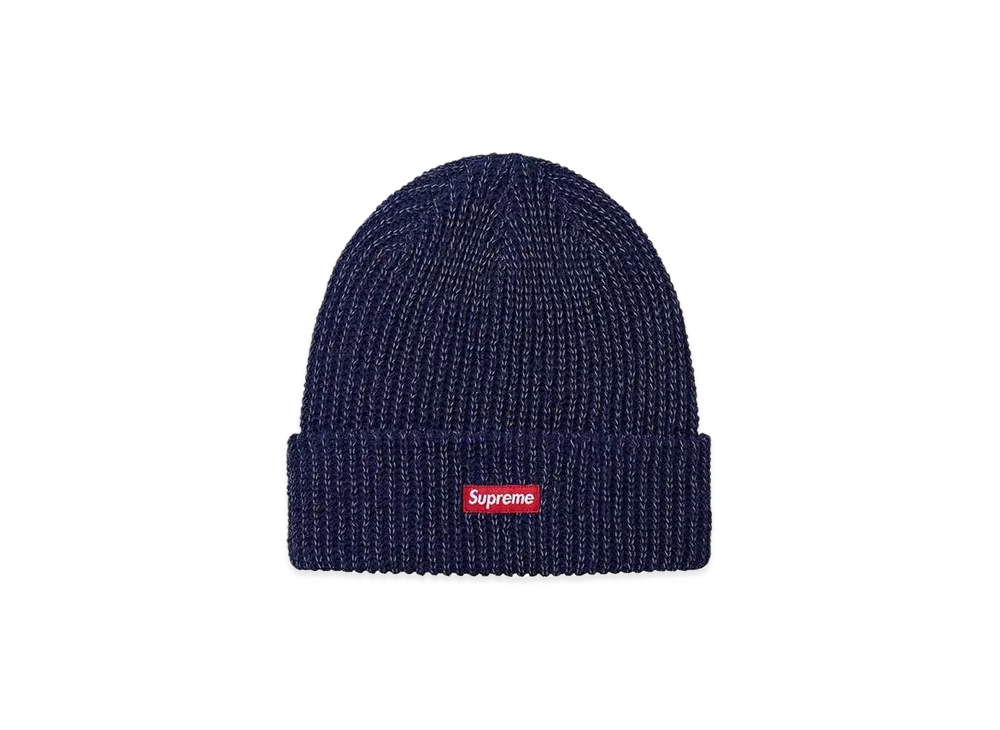 Supreme Reflective Loose Gauge Beanie "Navy"