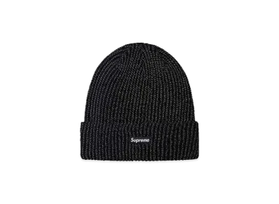 Supreme Reflective Loose Gauge Beanie "Black"