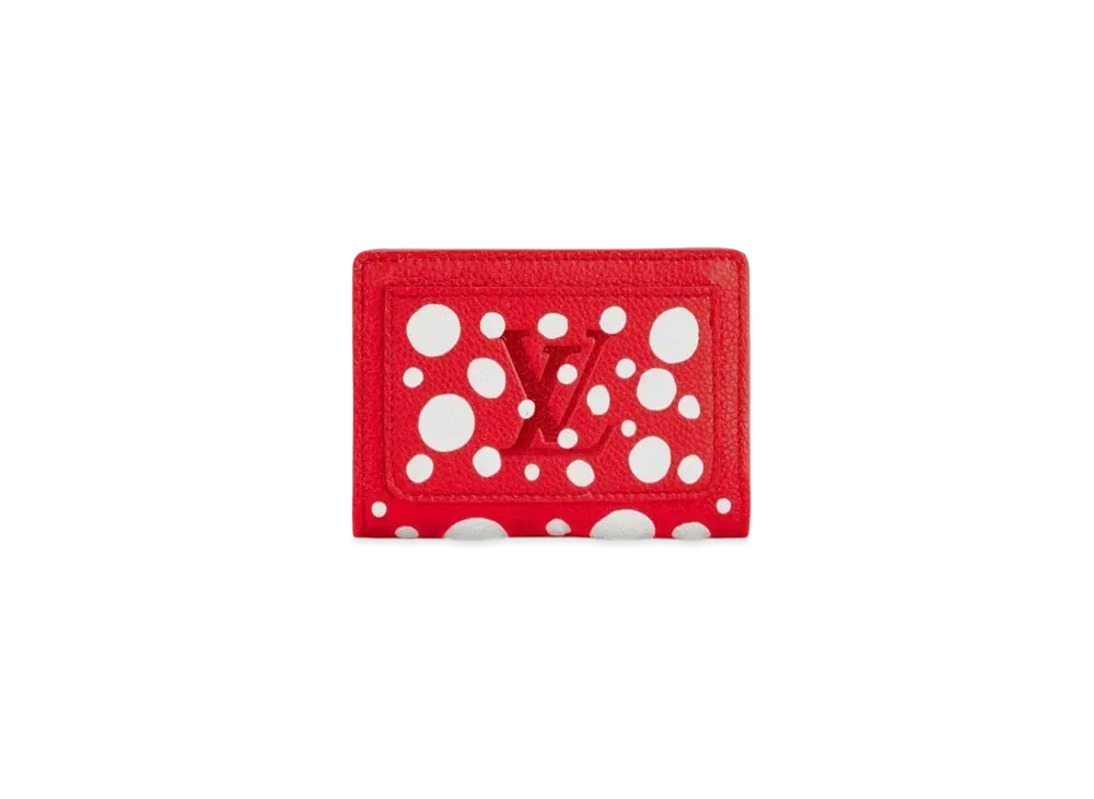 Louis Vuitton x Yayoi Kusama Clea Wallet Monogram Empreinte Leather Japan Exclusive "Rouge/Blanc "