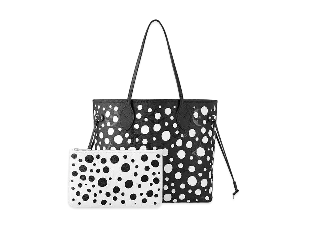 Louis Vuitton x Yayoi Kusama Neverfull MM Monogram Empreinte Leather Infinity Dots "Noir/Blanc"