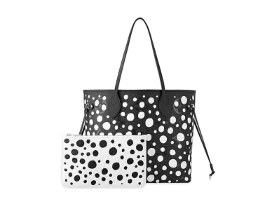 Louis Vuitton x Yayoi Kusama Neverfull MM Monogram Empreinte Leather Infinity Dots "Noir/Blanc"