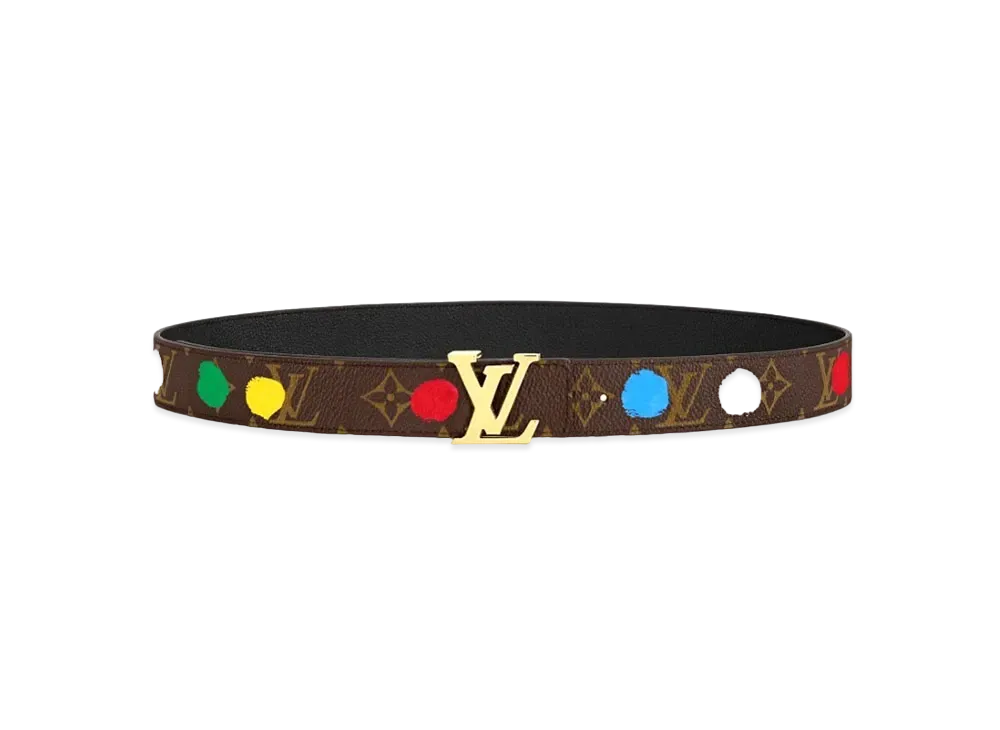 Louis Vuitton x Yayoi Kusama LV Initiales 30mm Reversible Belt Monogram Painted Dots