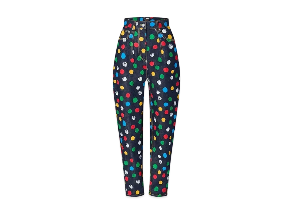 Louis Vuitton x Yayoi Kusama Painted Dots Denim Jeans