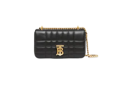 Burberry Rabbit Quilted Leather Small Lola Bag "Black"