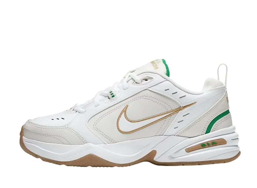 ナイキ エアモナーク4 "ファンホワイト/ファントム/ラッキーグリーン/メタリックゴールド" (レギュラー)