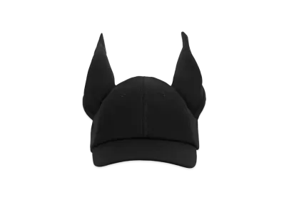 Burberry Rabbit Detail Cotton Gabardine Baseball Cap "Black"