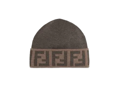 FENDI Beanie Wool Hat "Gray"