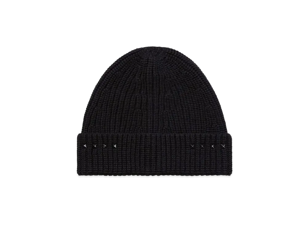 Valentino Untitled Wool Beanie "Black"