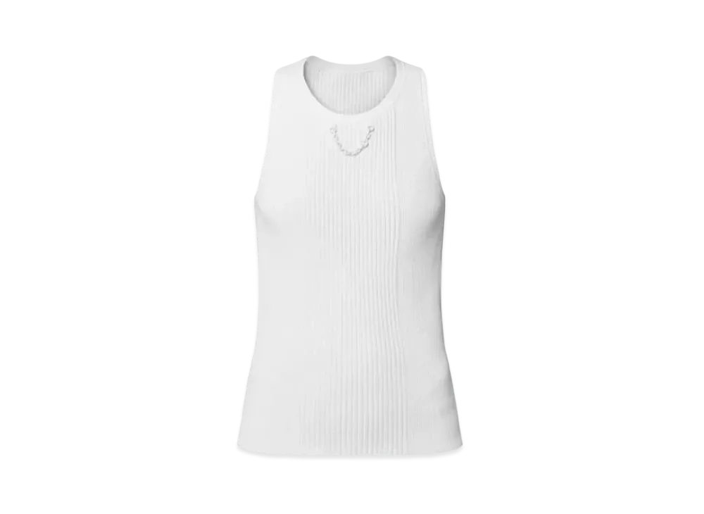 Louis Vuitton x Yayoi Kusama Ribbed Knit Tank Top "Blanc"