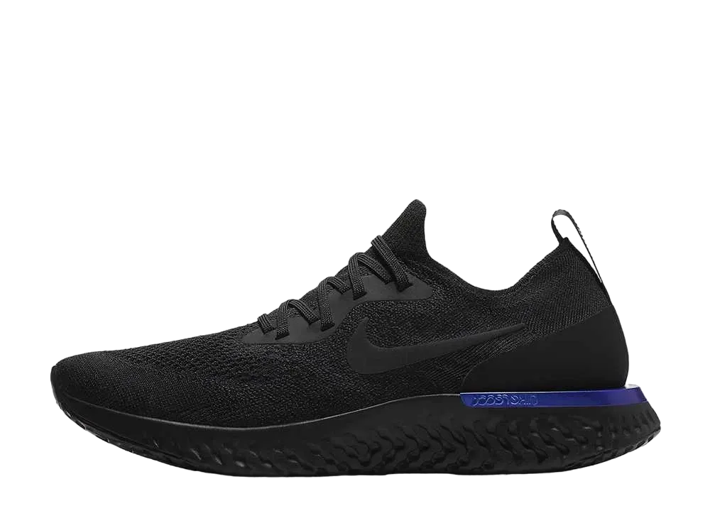 Nike Epic React Flyknit "Black/Racer Blue"