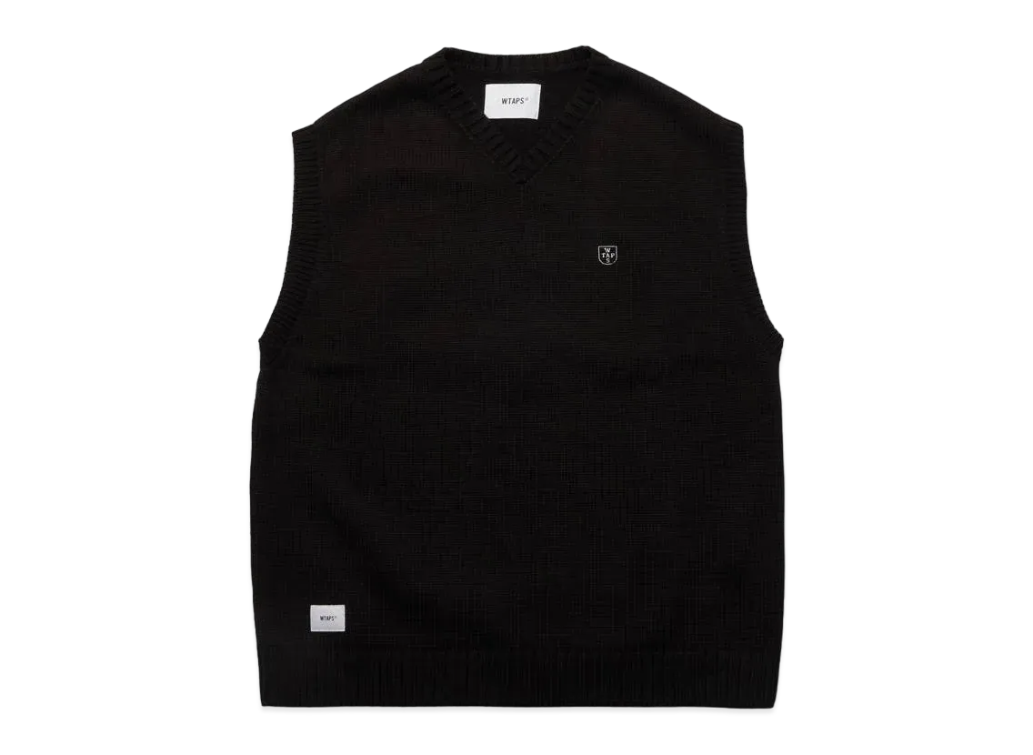 Wtaps Ditch / Vest / Acrylic. Crst "Black"