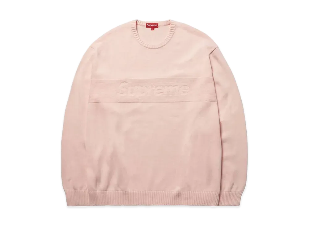 Supreme Tonal Paneled Sweater "Pink"