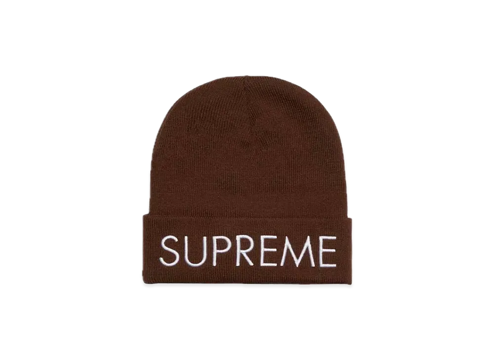Supreme Capital Beanie "Dark Brown"