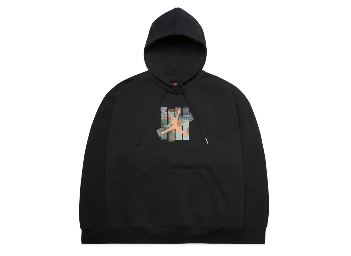 UNDEFEATED x JORDAN L/S Hoodie "Black"