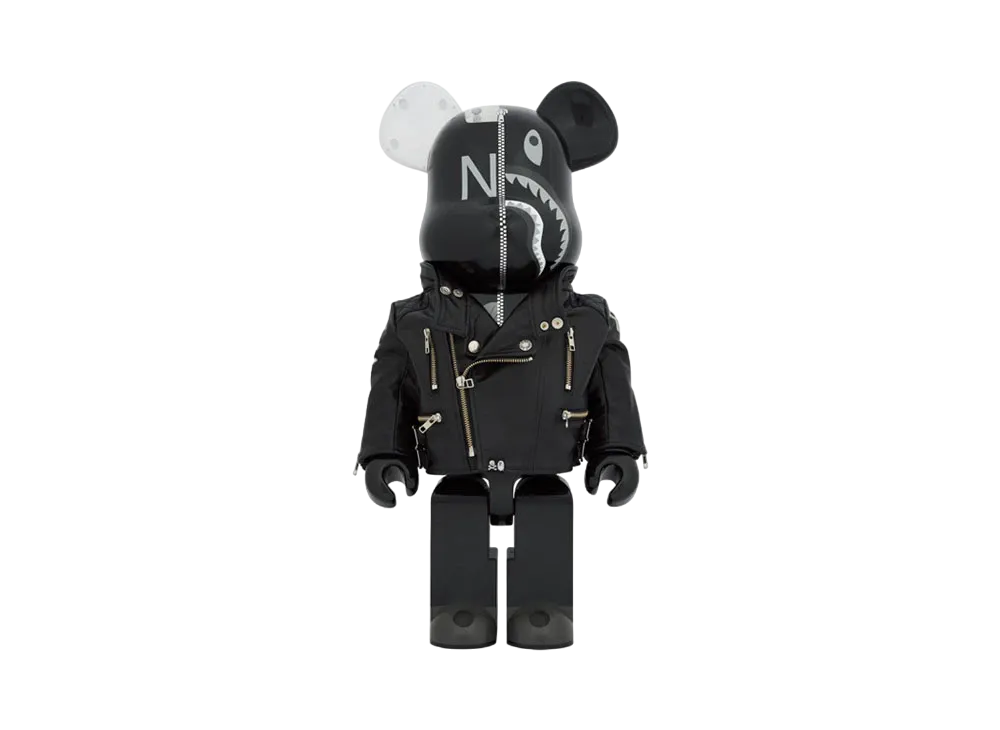 Bearbrick x A Bathing Ape(R) x Neighborhood(R) 1000% "Black"