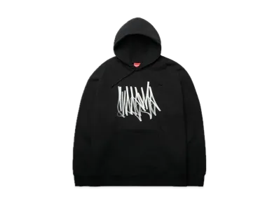 Supreme Tag Hooded Sweatshirt "Black"