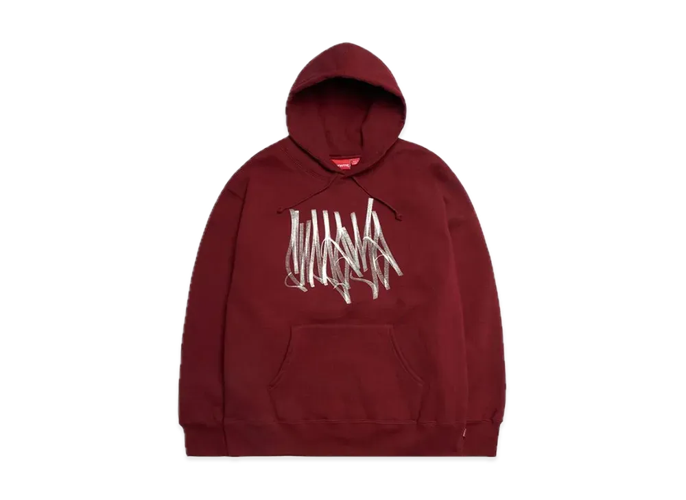 Supreme Tag Hooded Sweatshirt "Cardinal
"
