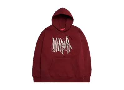 Supreme Tag Hooded Sweatshirt "Cardinal
"