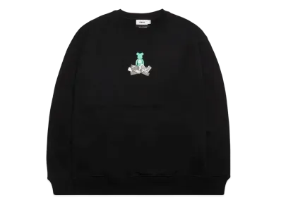 WIND AND SEA x BEAR BRICK x atmos Bear Crewneck Sweat "Black"