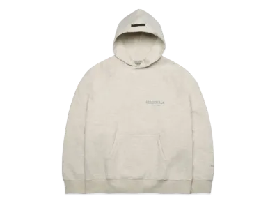 FEAR OF GOD ESSENTIALS PULLOVER HOODIE "Light Heather Oatmeal"