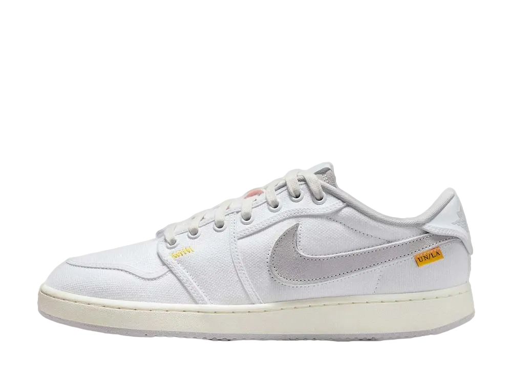 UNION × Nike Air Jordan 1 Low KO "White Canvas"