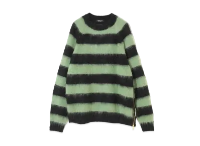 UNDERCOVER Mohair zipper sweater "Green"