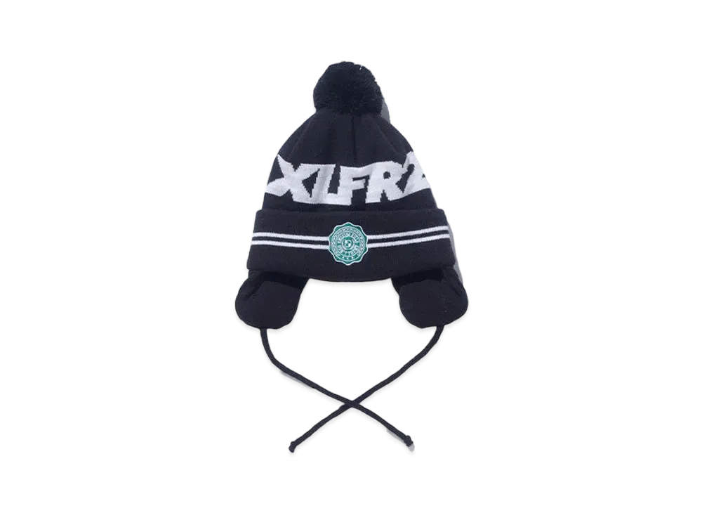 XLARGE x FR2 Ear Flap Beanie "Black"