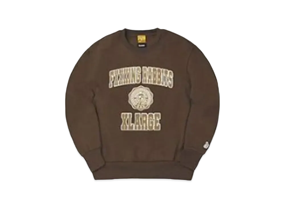 XLARGE x FR2 Crew Neck Sweat "Brown"