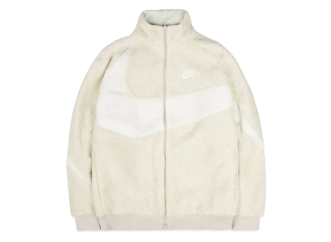 ナイキ ビッグ スウォッシュ ボア ジャケット "ライト ボーン/セイル"