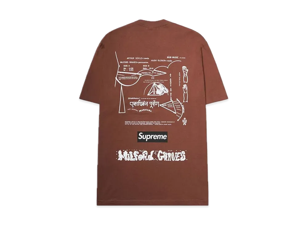 Supreme Milford Graves Tee "Brown"