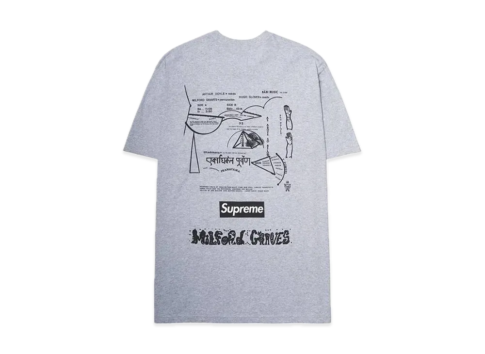 Supreme Milford Graves Tee "Heather Grey"