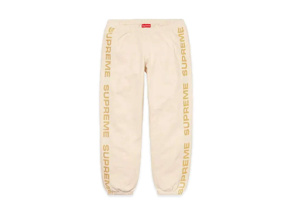 Supreme Metallic Rib Sweatpant "Natural"