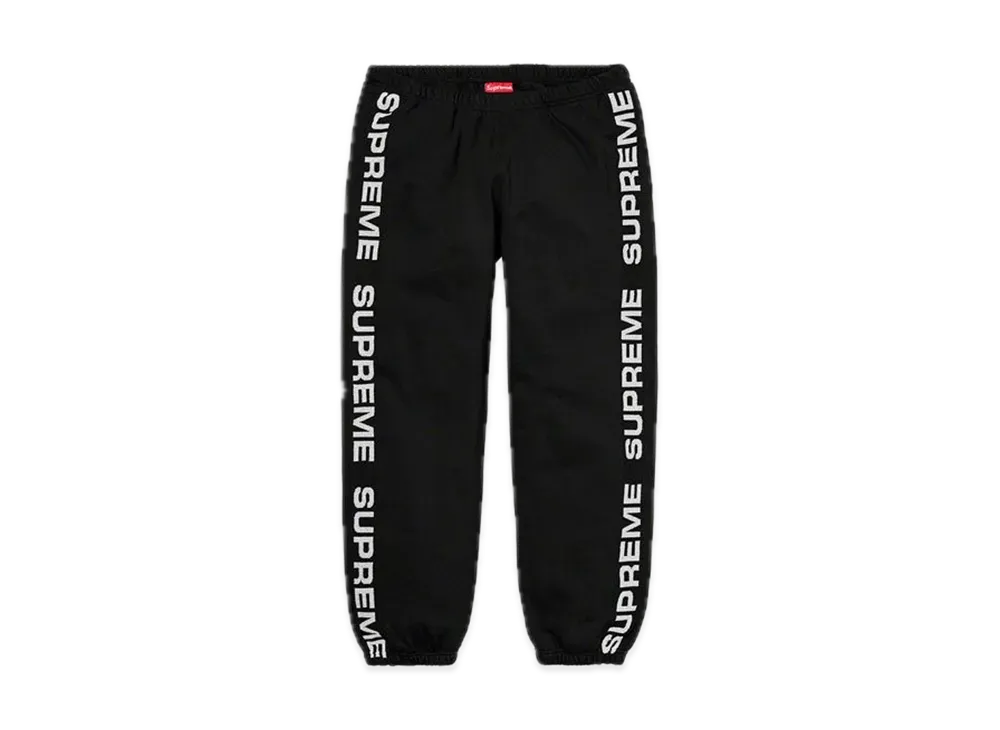 Supreme Metallic Rib Sweatpant "Black"