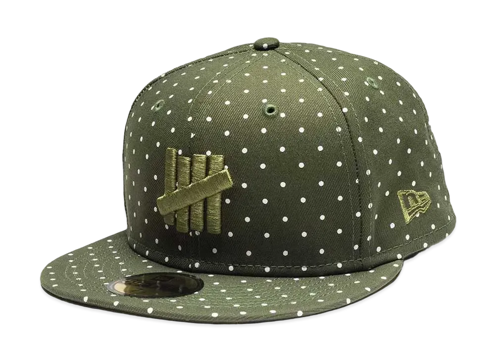 UNDEFEATED x NE Icon Dot Fitted "Olive"