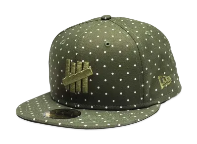 UNDEFEATED x NE Icon Dot Fitted "Olive"