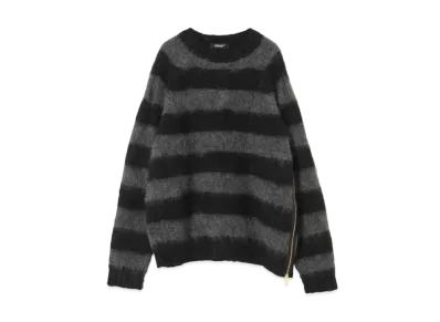 UNDERCOVER Damaged zipper sweater "Charcoal"