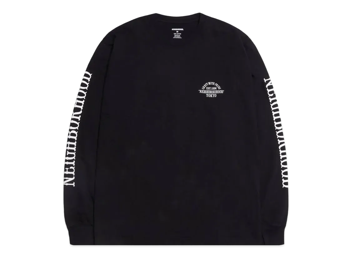 NEIGHBORHOOD NH Tee-6 LS . CO "Black"