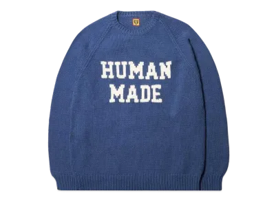 HUMAN MADE RABBIT RAGLAN KNIT SWEATER "Blue"