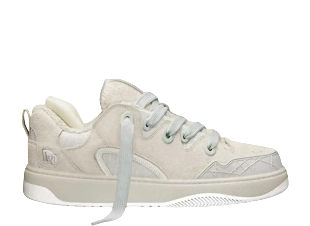 ERL × Dior B9S Skater Sneaker Suede & Dior Oblique Jacquard "White/Cream"